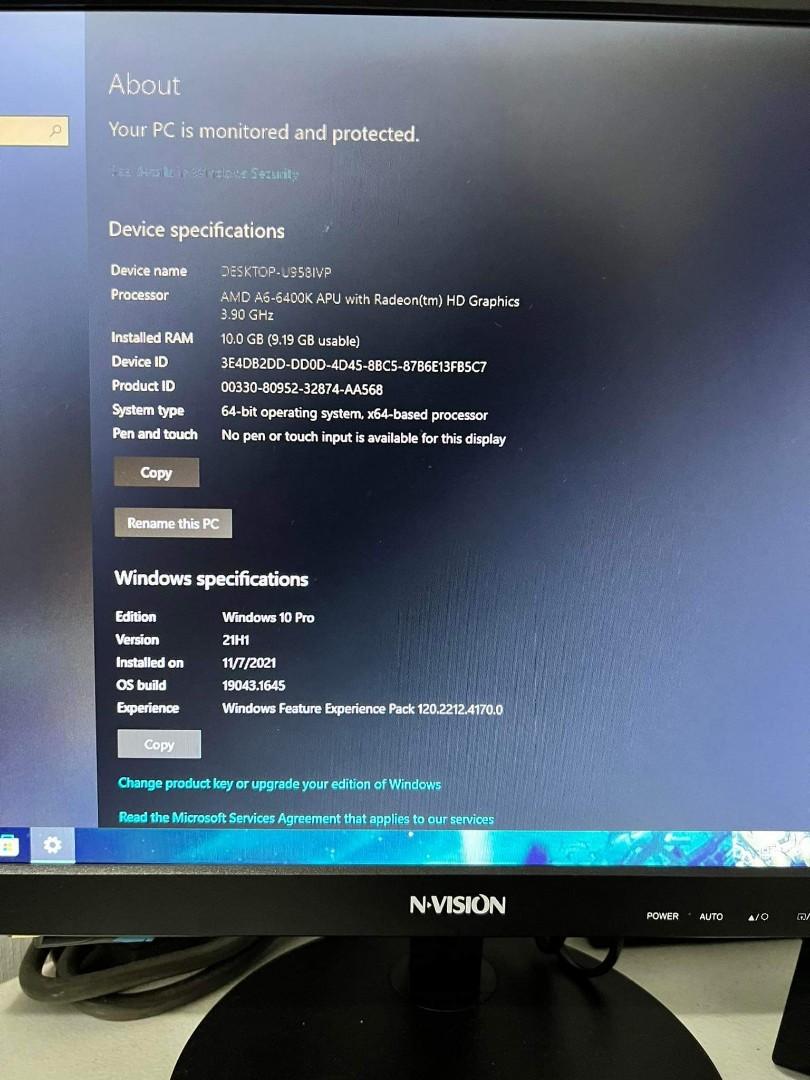 CPU (Category: Desktops) located in Antipolo. Submitted by pakemo (Listing ID 1162587459, Image 3). Description: see pics for details good for wfh, online games, online schooling.