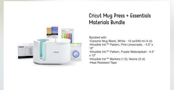Cricut Mug Press  Essentials Materials Bundle