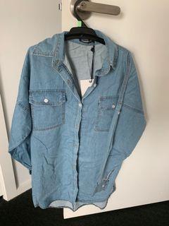 Denim shirt dress