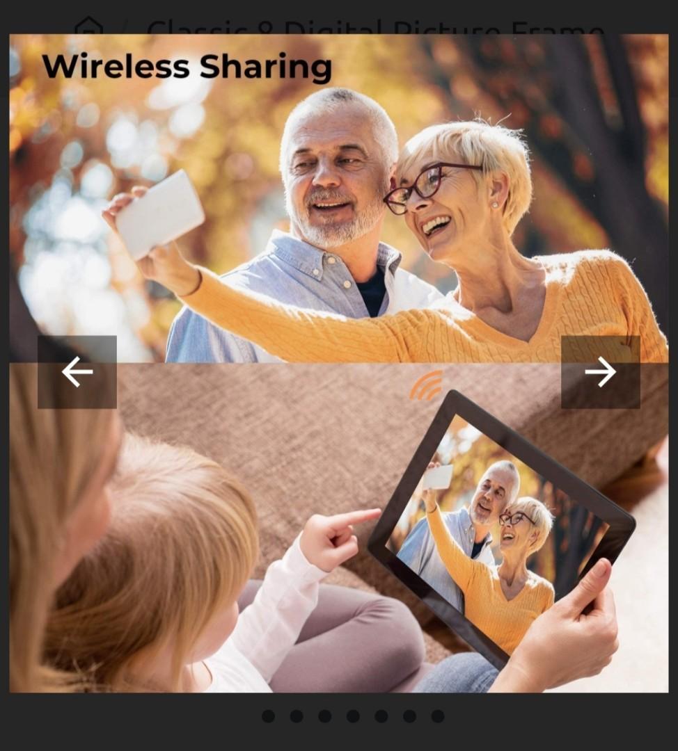 Dragon Touch Classic 8 Digital Photo Frame, Photography, Lens & Kits on