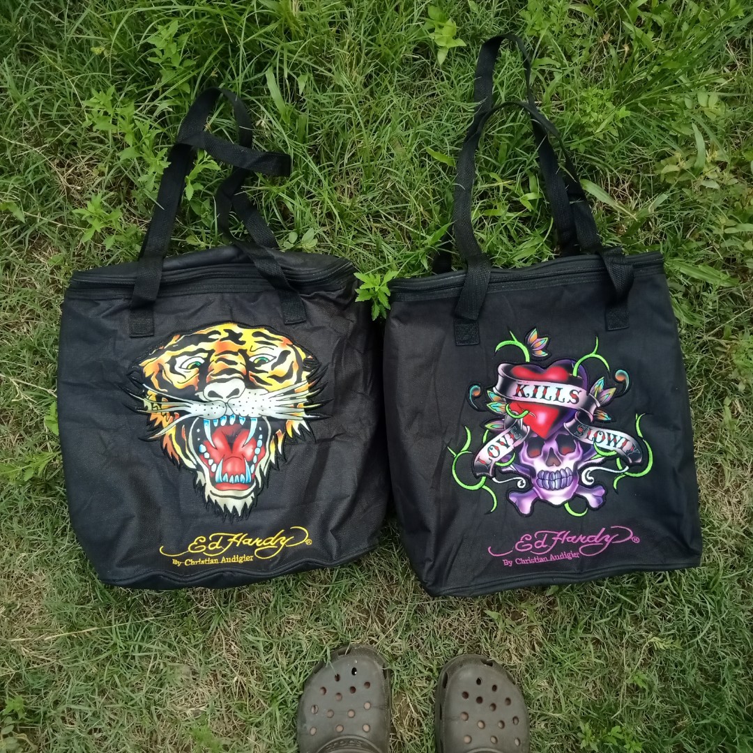 Vintage Ed Hardy Y2K True Love Skull Purse Bag Rare Purple W/Embroidery  2000s | eBay