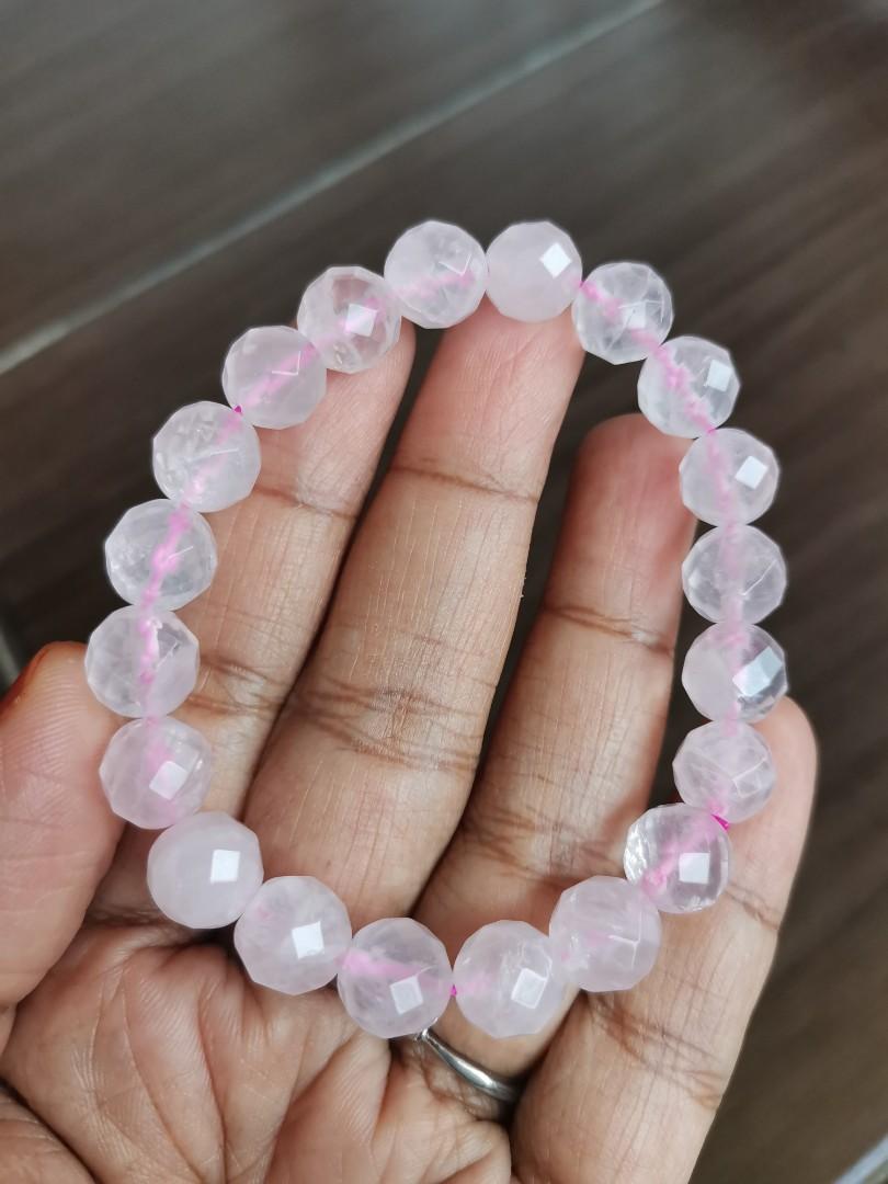 Faceted rose shop quartz