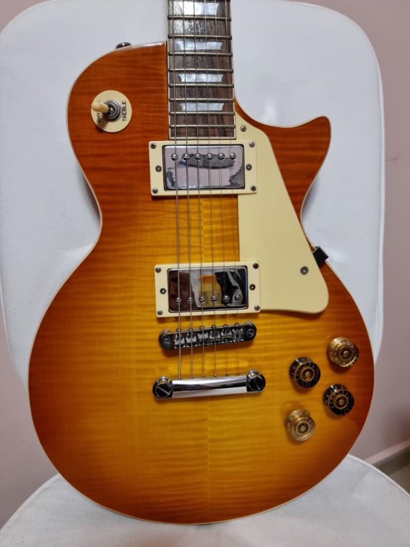 Firefly LP Electric Guitar in Honeyburst Les Paul Copy With