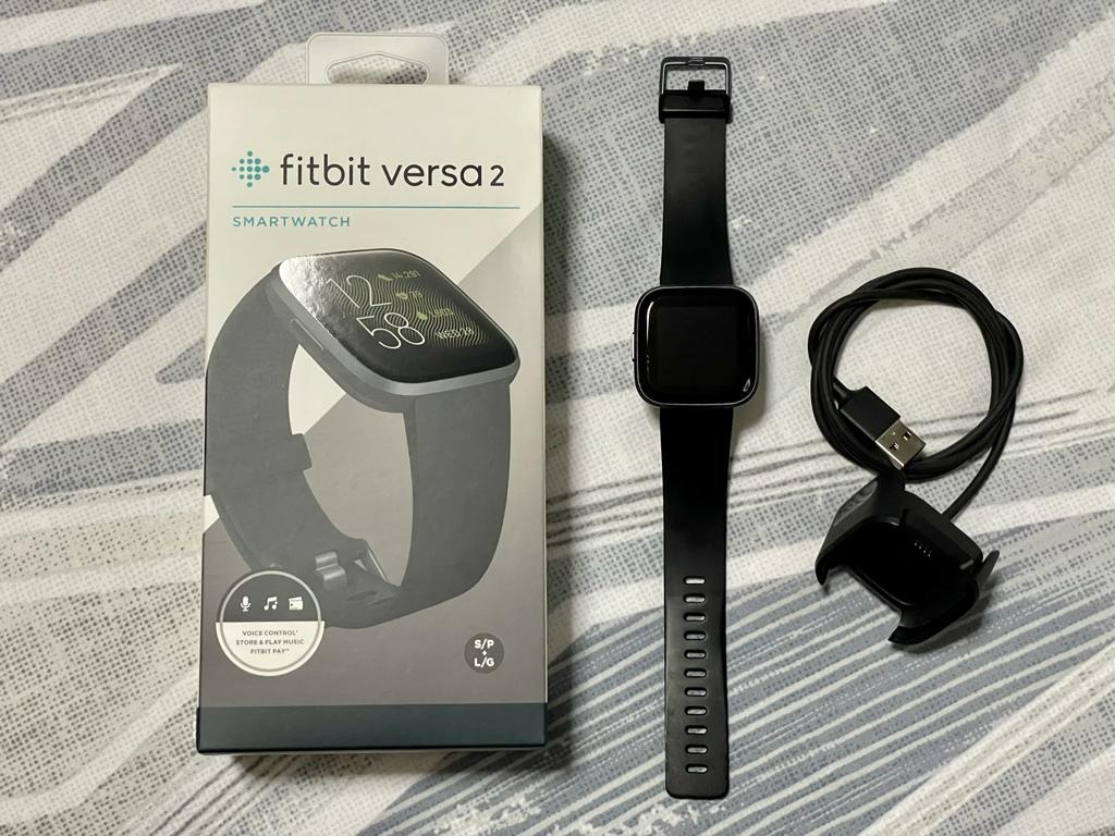 Fitbit Versa 2 (Carbon Aluminum), Mobile Phones & Gadgets, Wearables ...