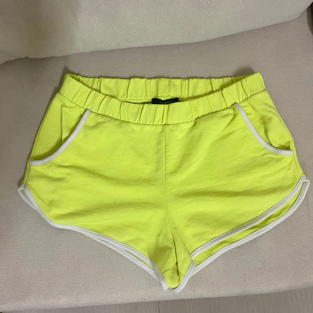 Forever 21 neon shorts, Women's Fashion 