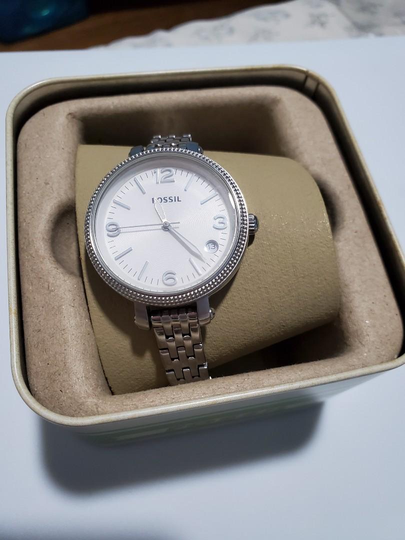 Fossil heather watch sales