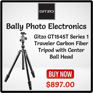 Gitzo GT1545T Series 1 Traveler Carbon Fiber Tripod with Center Ball Head