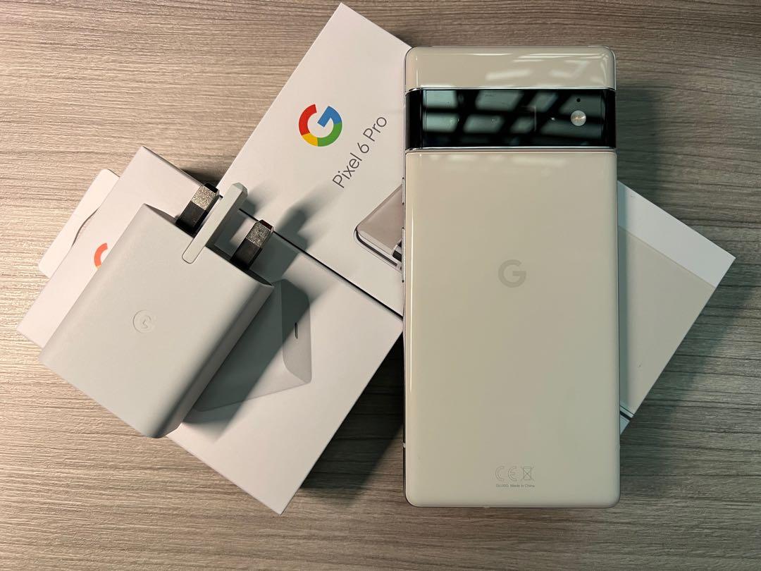 Google Pixel 6 Pro 128GB Cloudy White with Full Set Accessories