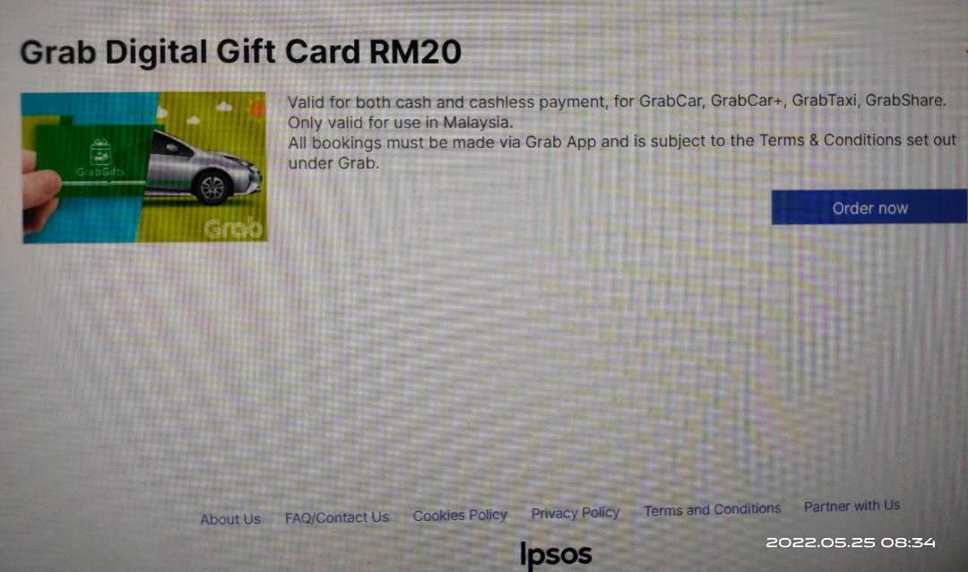 Grab Gift Card RM20 (selling for RM15), Tickets & Vouchers ...