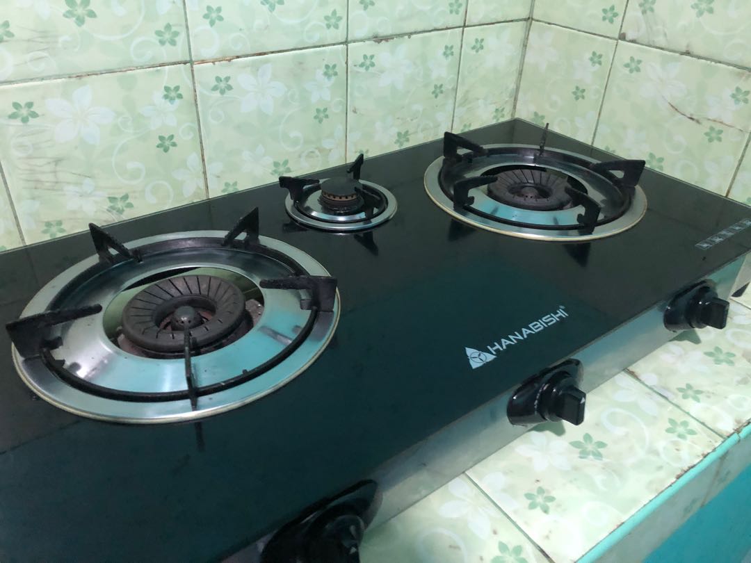 Hanabishi 3 Burner Gas Stove, TV & Home Appliances, Other Home Appliances on Carousell