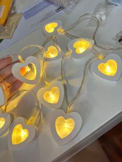 Heart shape romantic LED lights Home Deco Dinner