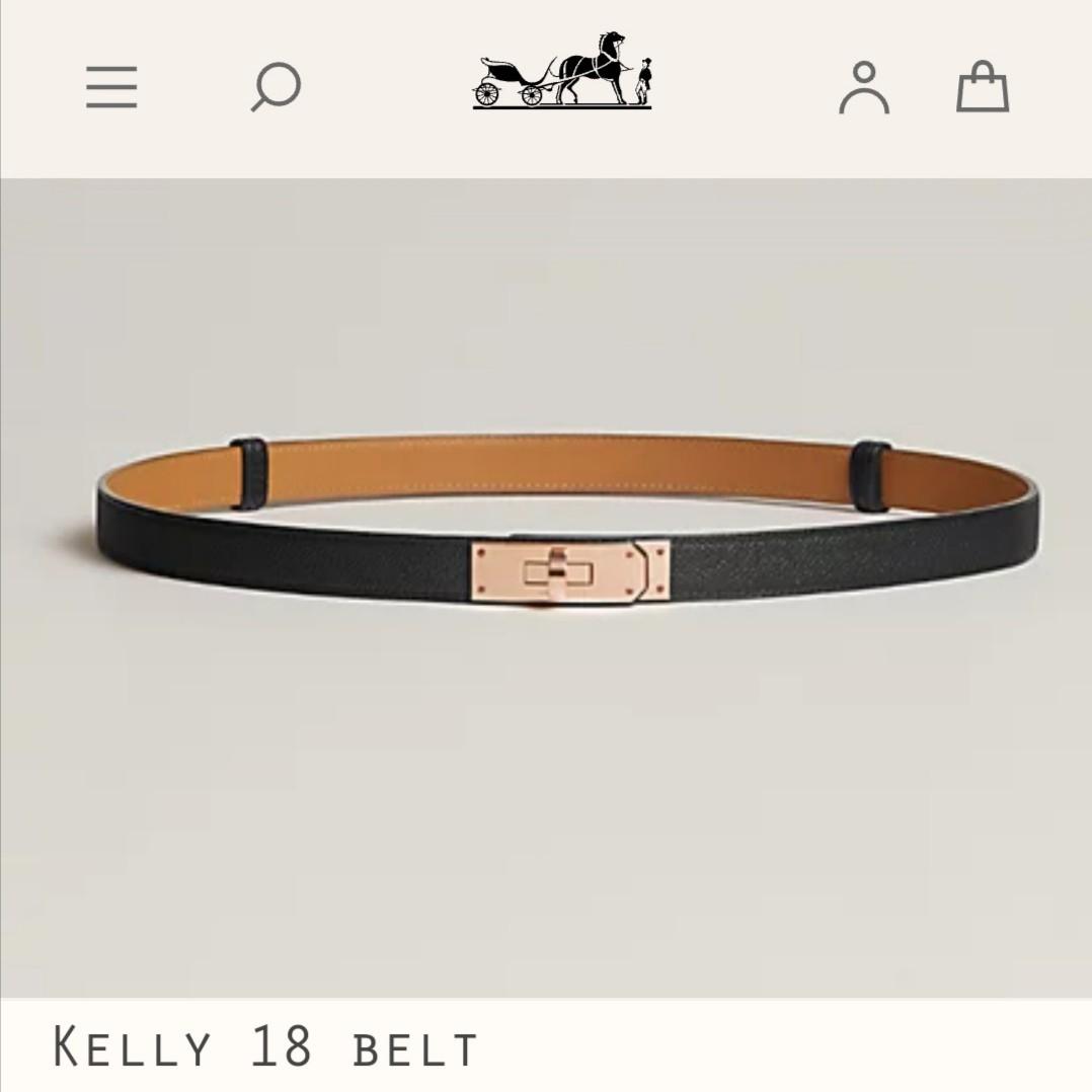 Hermes Black Kelly 18 Belt – MILNY PARLON
