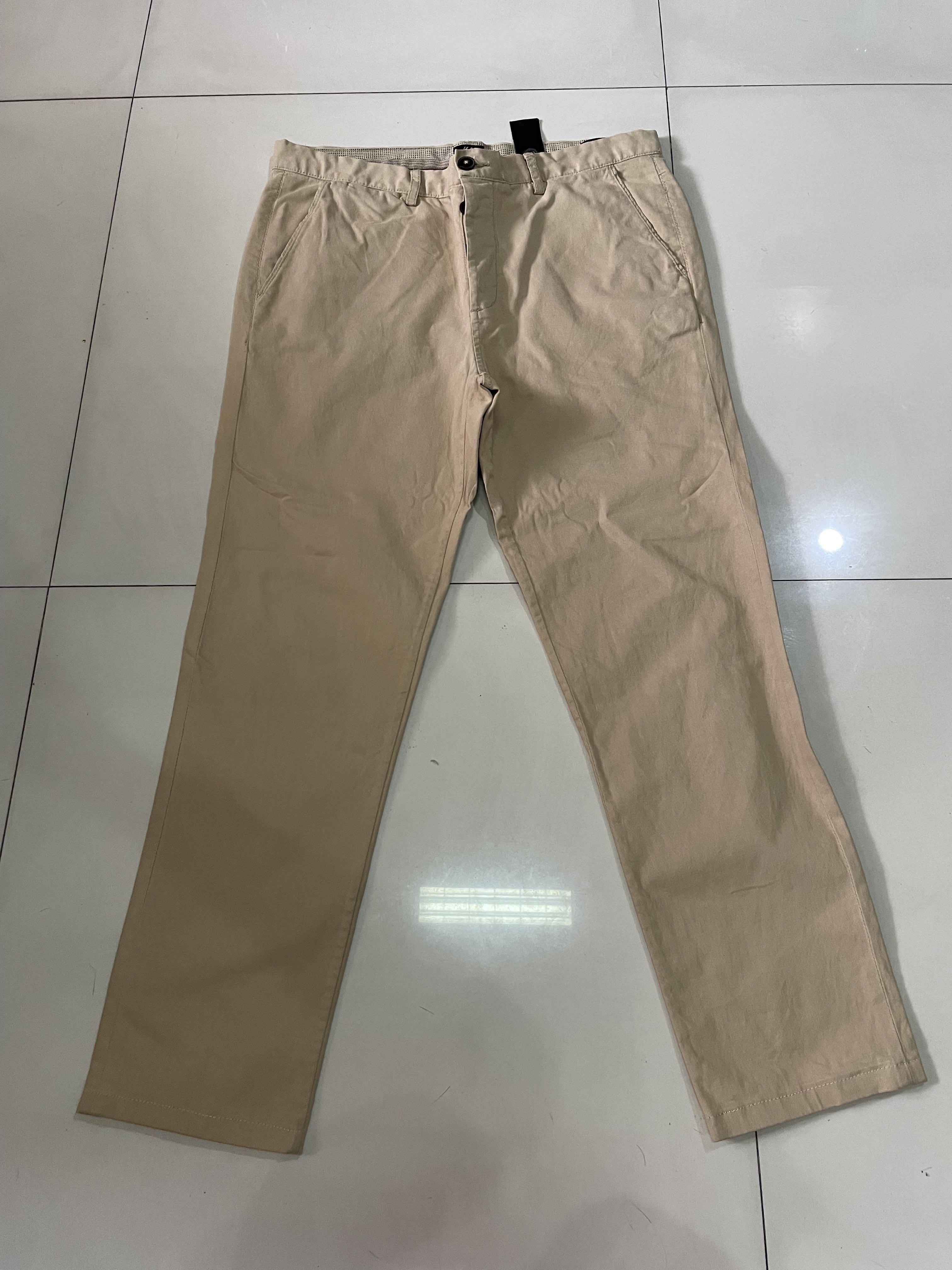 slim fit chino pants, Men's Fashion, Bottoms, Chinos on Carousell