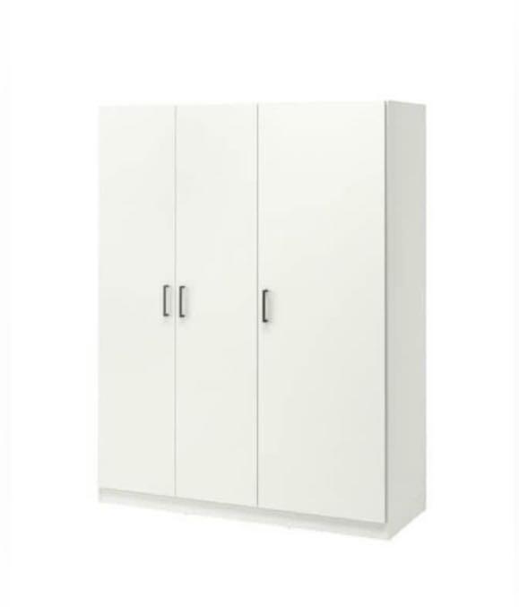 IKEA DOMBAS Wardrobe with 3 Doors, Furniture & Home Living, Furniture, Shelves, & Racks