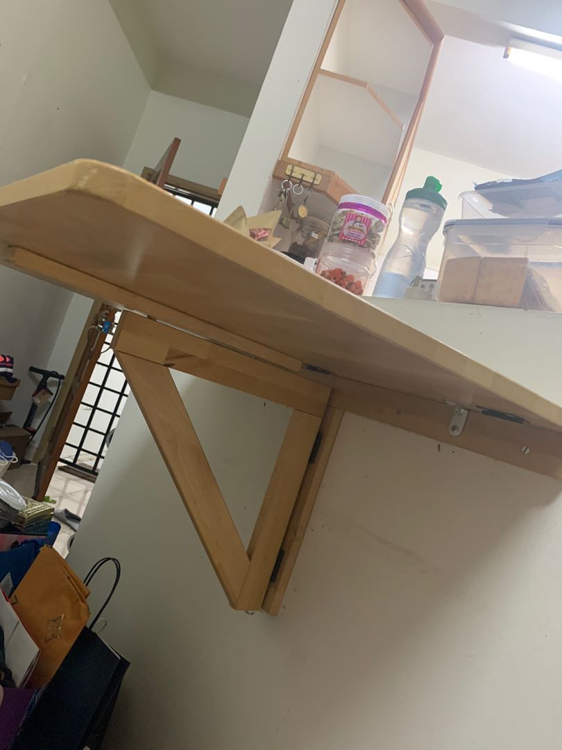 Ikea fold table Norberg, Furniture & Home Living, Furniture, Shelves