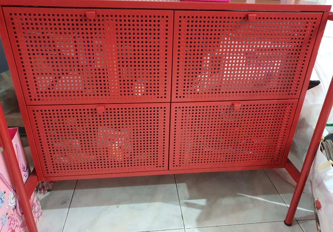 Ikea Red Chest of Drawers, Furniture & Home Living, Furniture, Shelves