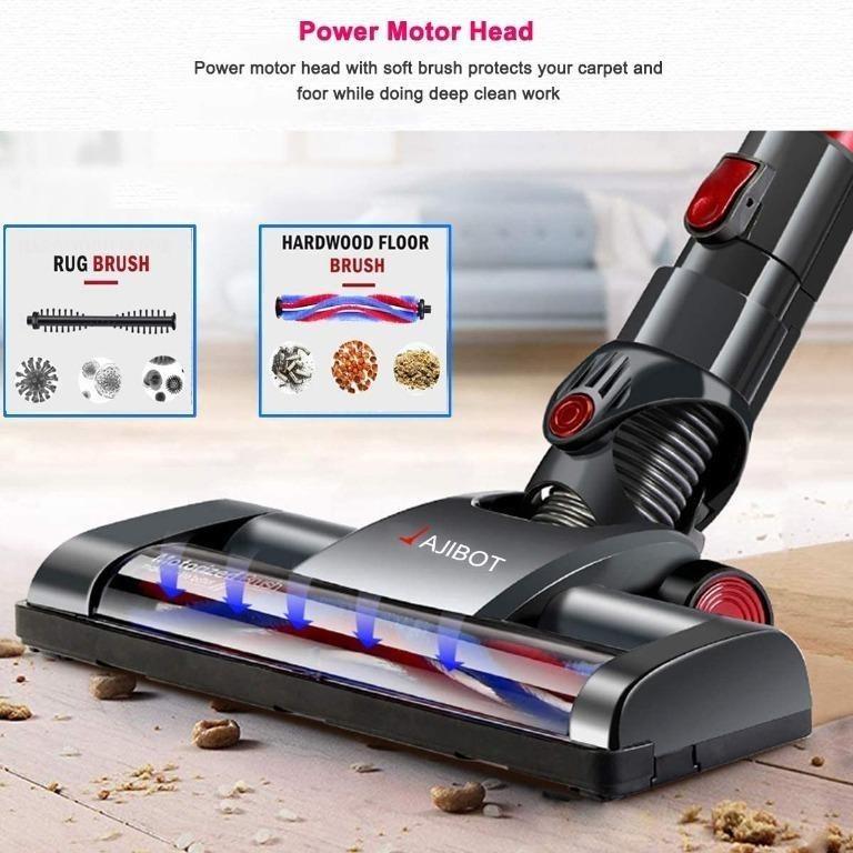 Jajibot 2 In 1 Cordless Vacuum Cleaner 12000Pa Powerful Suction with