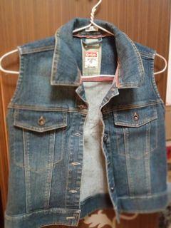 Jaket rompi jeans ori