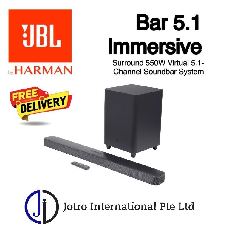 Jbl bar 5.1 soundbar with wireless subwoofer sales