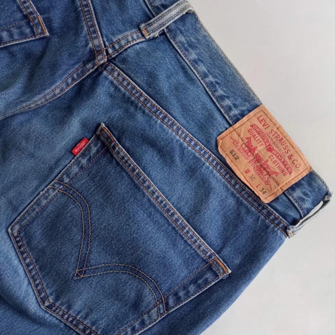 LEVI STRAUSS \u0026 CO. 512 MAN'S JEANS, Fesyen Pria, Pakaian , Bawahan di  Carousell