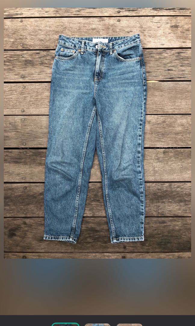 Jeans topshop mom, Fesyen Wanita 