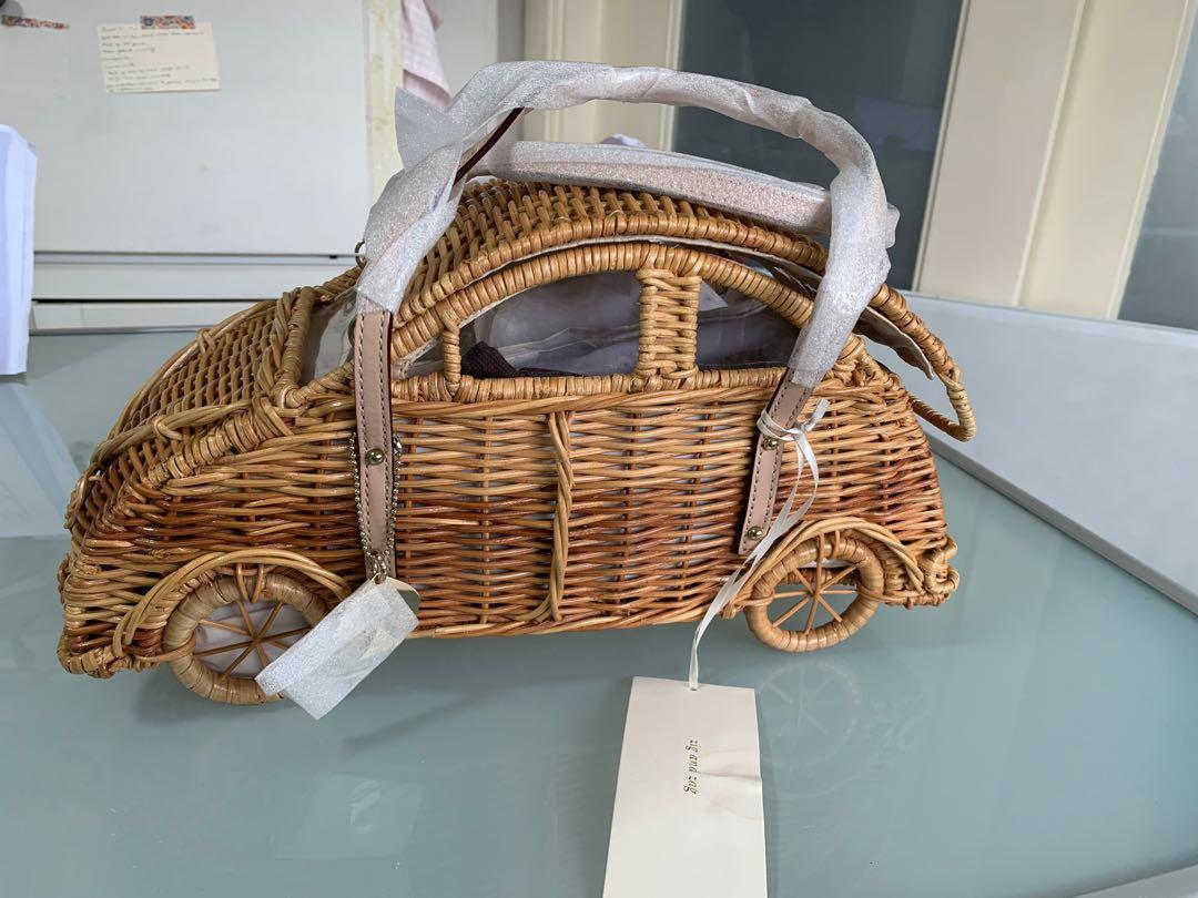 Kate Spade VIta Riva Wicker Car Luxury Accessories on Carousell