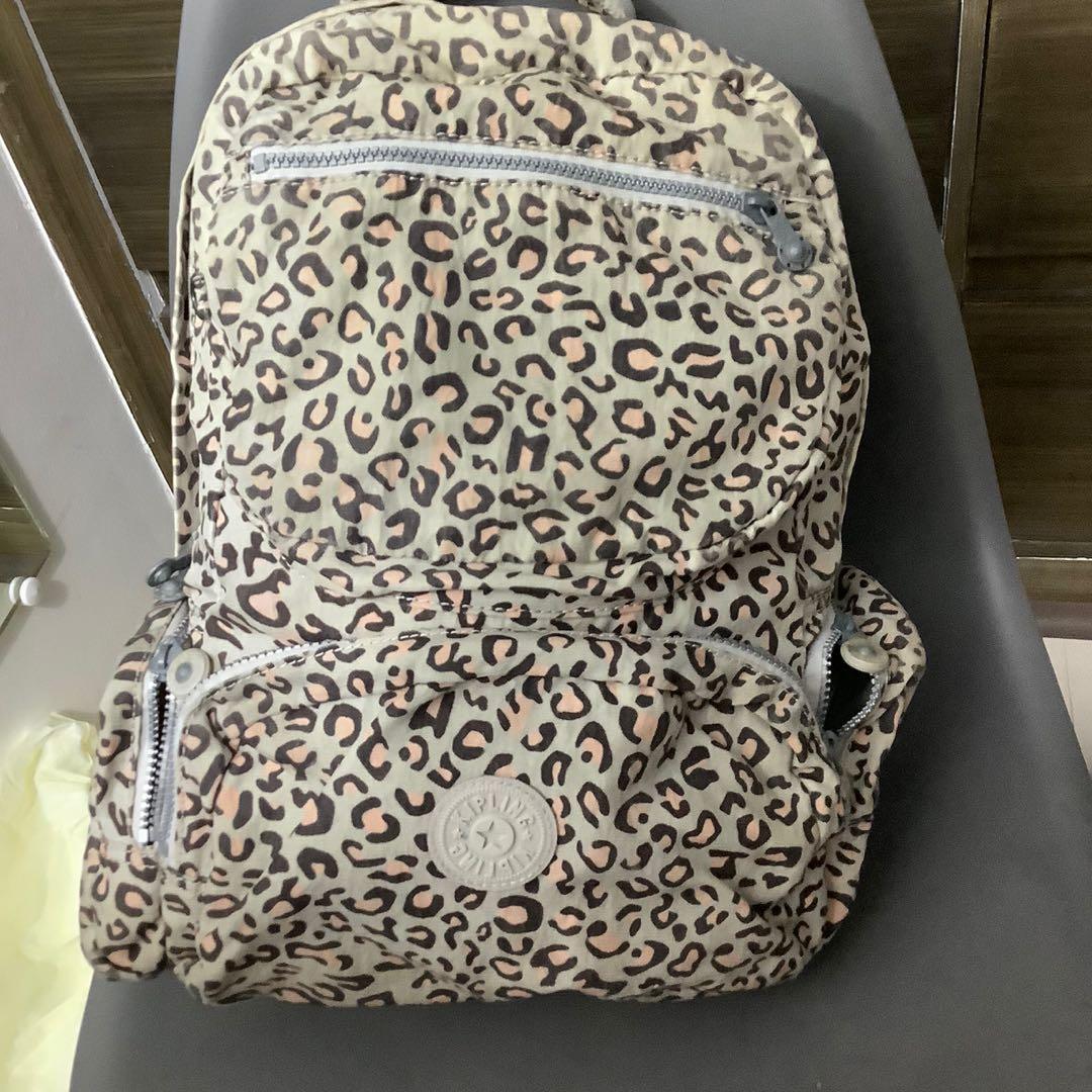 Kipling leopard discount print bag