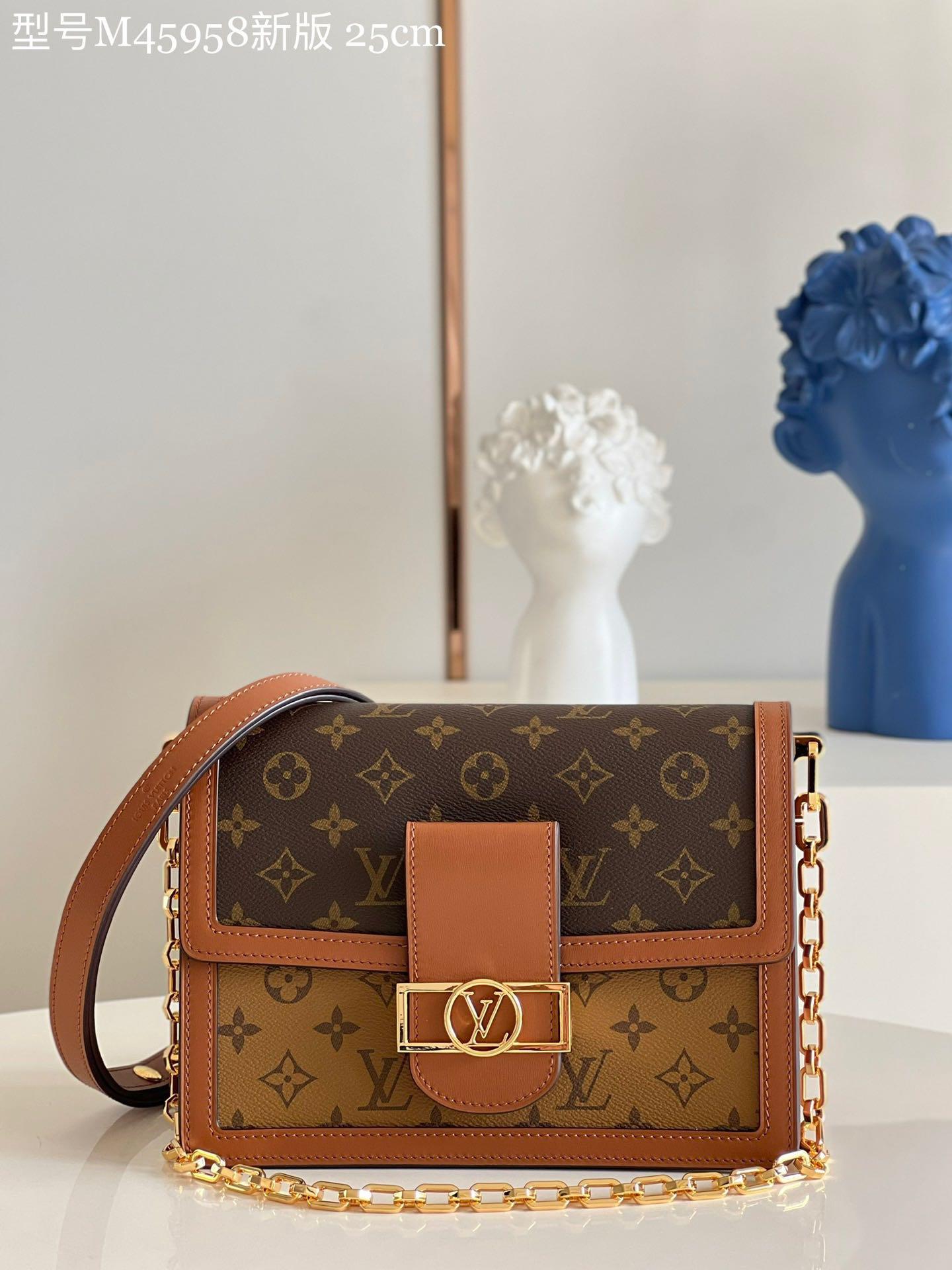 Louis Vuitton, Bags, New Authentic Dauphine Mm