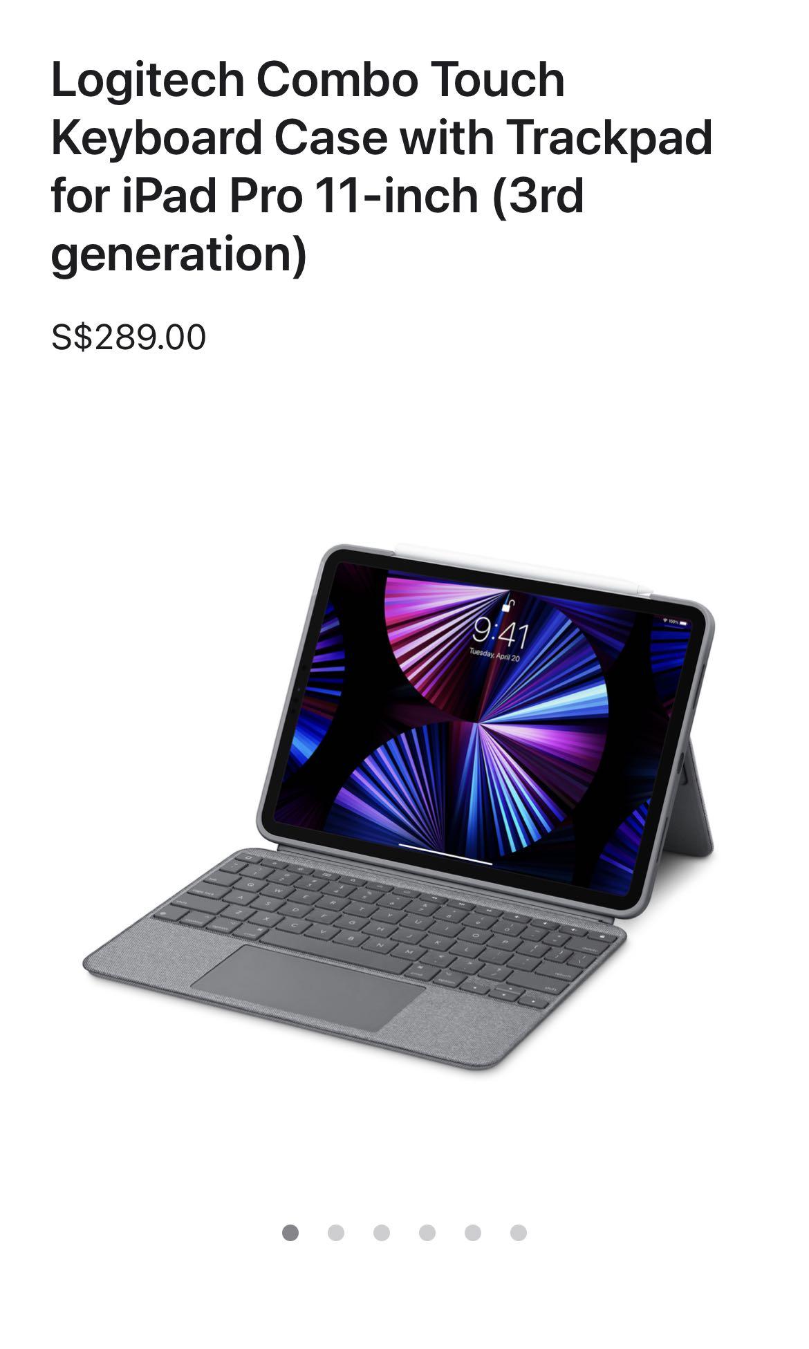 Logitech Combo Touch Keyboard IPad Pro 11” (3rd Gen), Mobile Phones & Gadgets, Mobile & Gadget