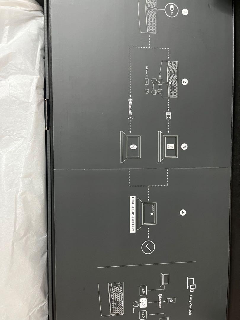 Perfect Condition Logitech Ergo USB Wireless Keyboard with Resting pad ERGO K860 Computers Tech Parts Accessories Computer Keyboard on Carousell
