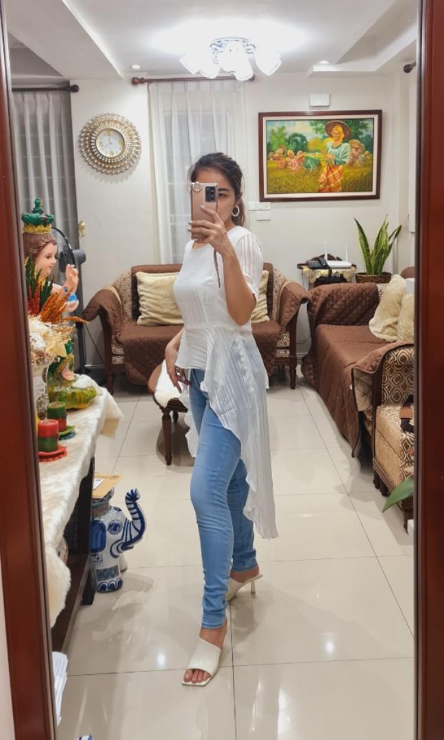 Peplum top long back hotsell