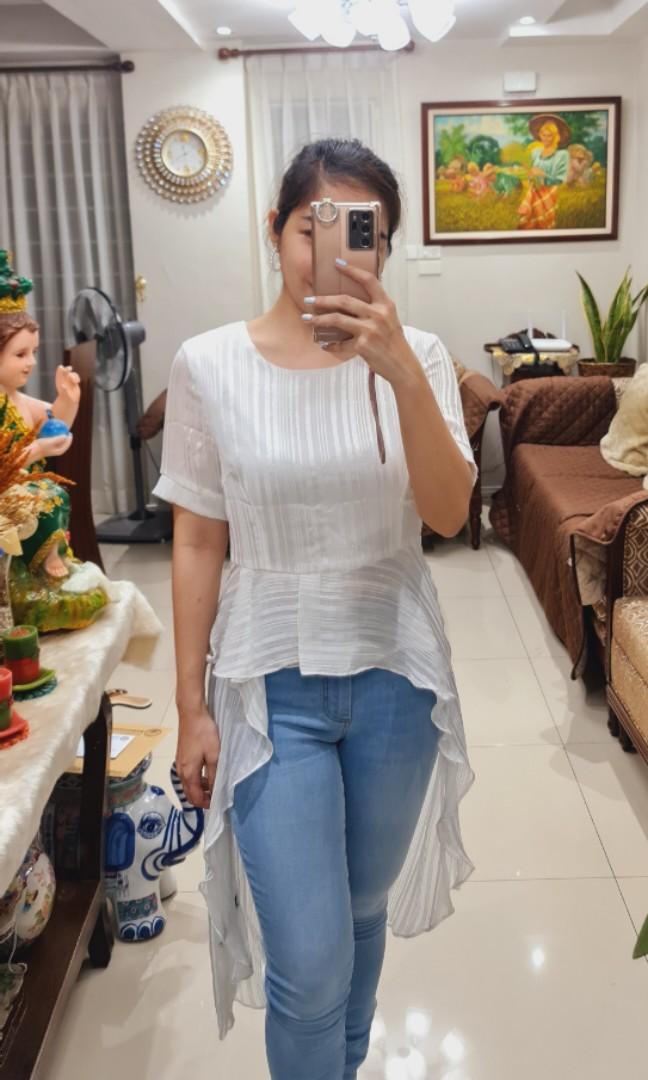 Peplum top outlet long back