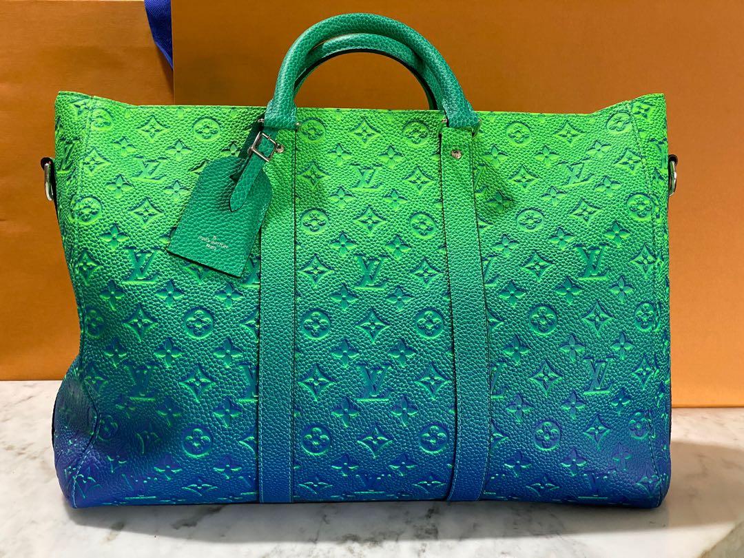 Louis Vuitton Keepall XS Taurillon Illusion Blue/Green in Leather