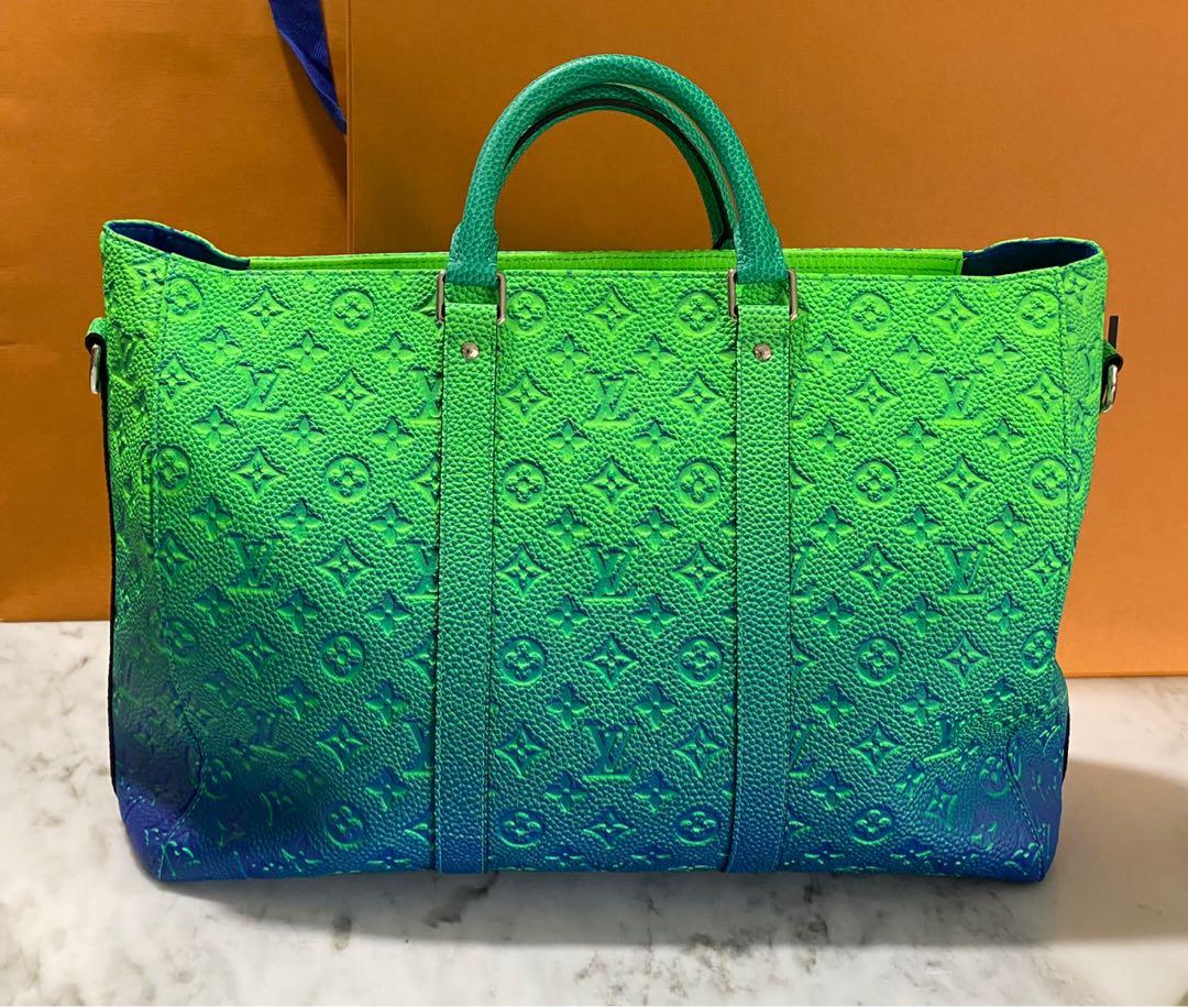 Louis Vuitton Keepall Tote Taurillon Illusion Blue/Green in