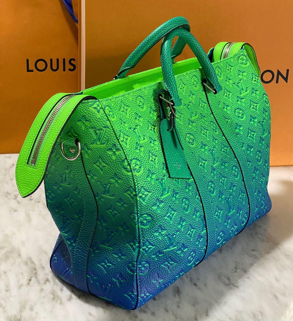 Louis Vuitton Keepall XS Taurillon Illusion Blue/Green, Luxury
