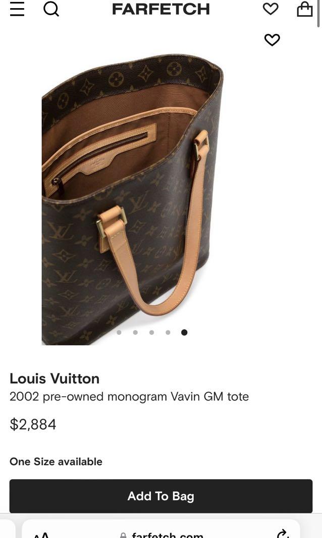 Louis Vuitton 2002 pre-owned Monogram Vavin GM Tote - Farfetch