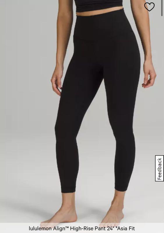 Lululemon align pants 24” True Navy/ Black, 女裝, 運動服裝- Carousell