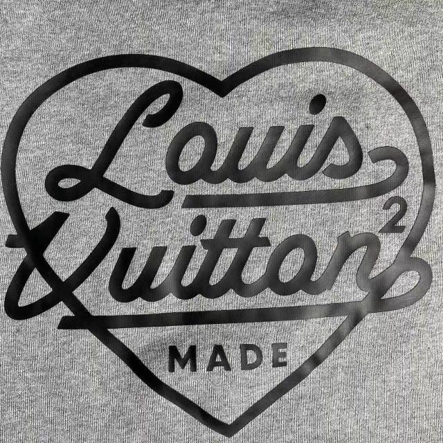 Louis Vuitton x Nigo Printed Heart Sweatshirt Light Grey Men's