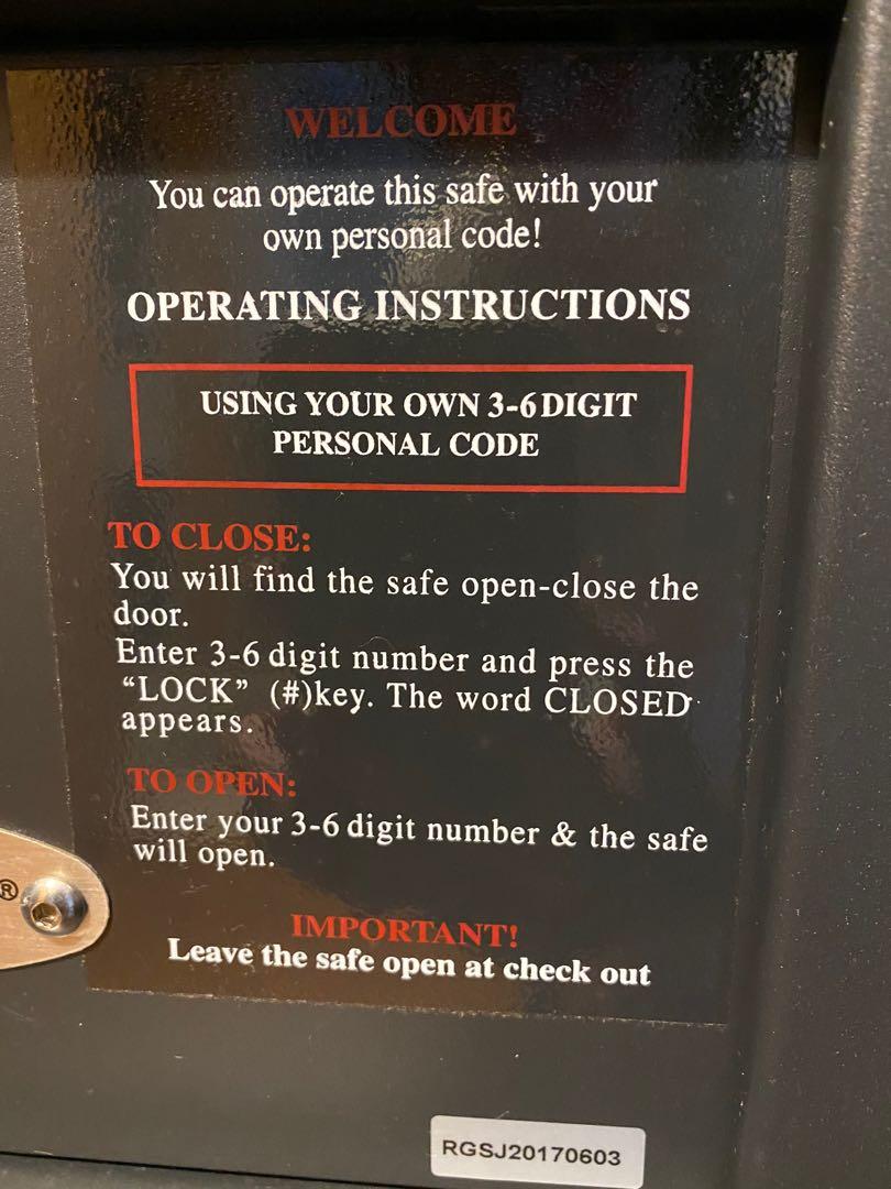 Manual Krisbow safety box, Furniture & Home Living, Security & Locks