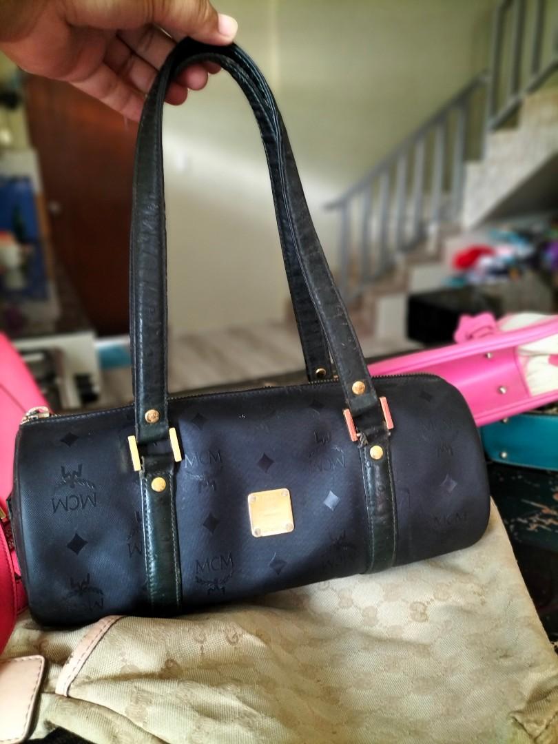 MCM, Bags, Mcm Papillon Patent Leather Handbag Black