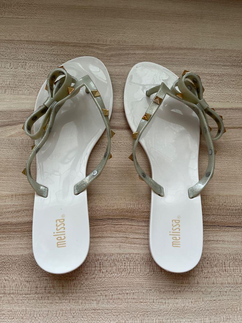 jelly bow sandals