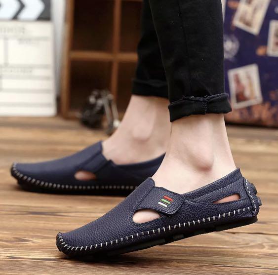 Mens slip top on pumps