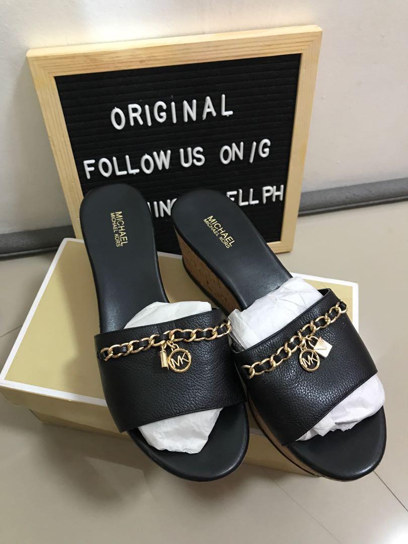 Michael kors elsa leather top sandal
