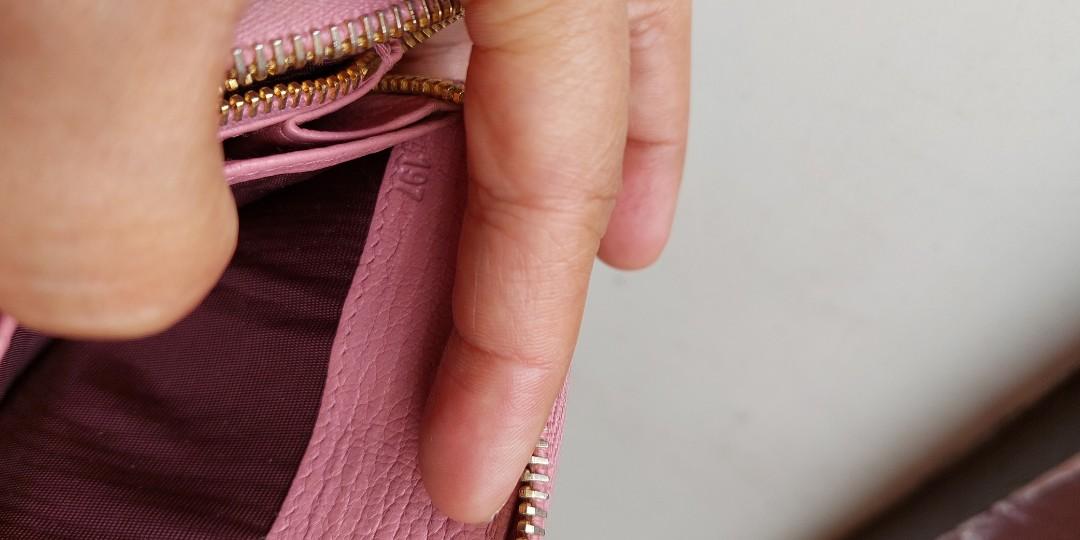 Miu Miu pink long wallet (Category: Luxury Bags & Wallets) located in Baguio. Submitted by lotus_blossom (Listing ID 1162585409, Image 3). Description: Please check all posted pics to appreciate JRS Shipping.