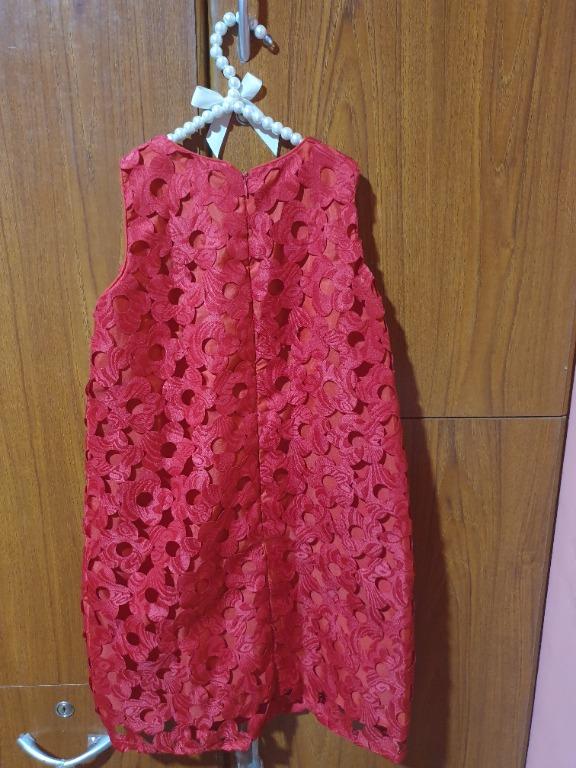 Modern Princess Red Dress (Category: Babies & Kids Fashion) located in Baguio. Submitted by formorecravings (Listing ID 1162747085, Image 1). Description: New with tags. Bought at SM Baguio. Original price at P700. Length is 25in (measured at the back) .