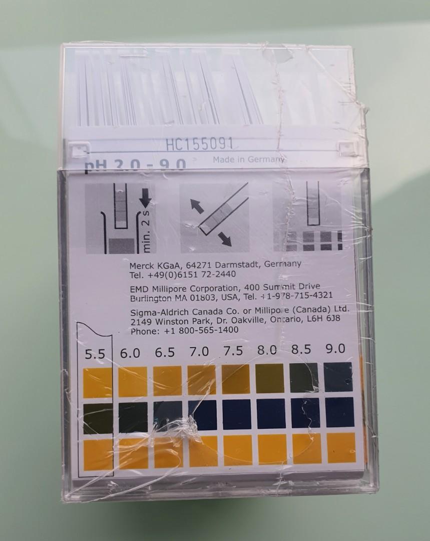 Free Delivery Mquant ph indicator strips (ph 2.0 to 9.0), Health