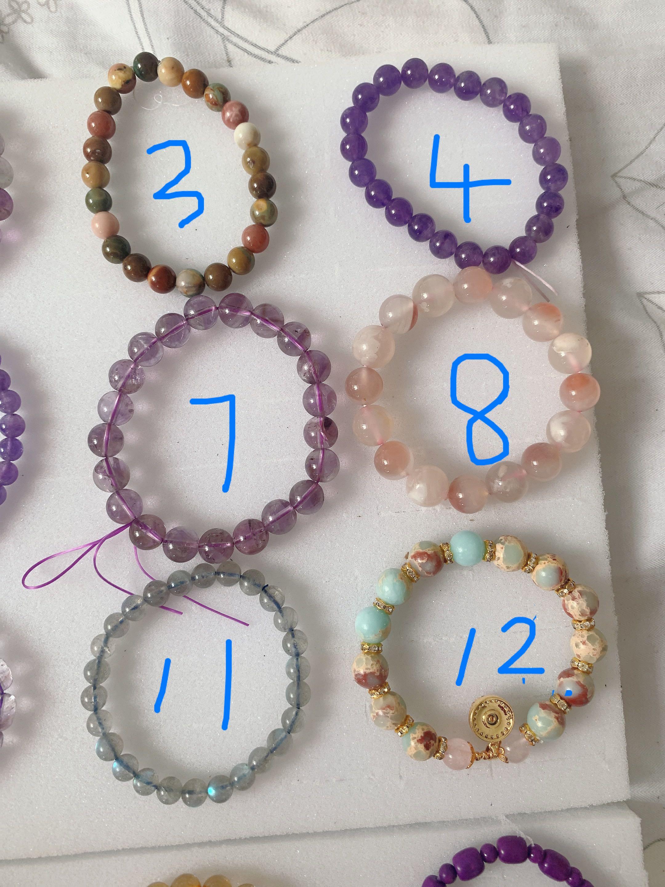 Gem hot sale bead bracelets