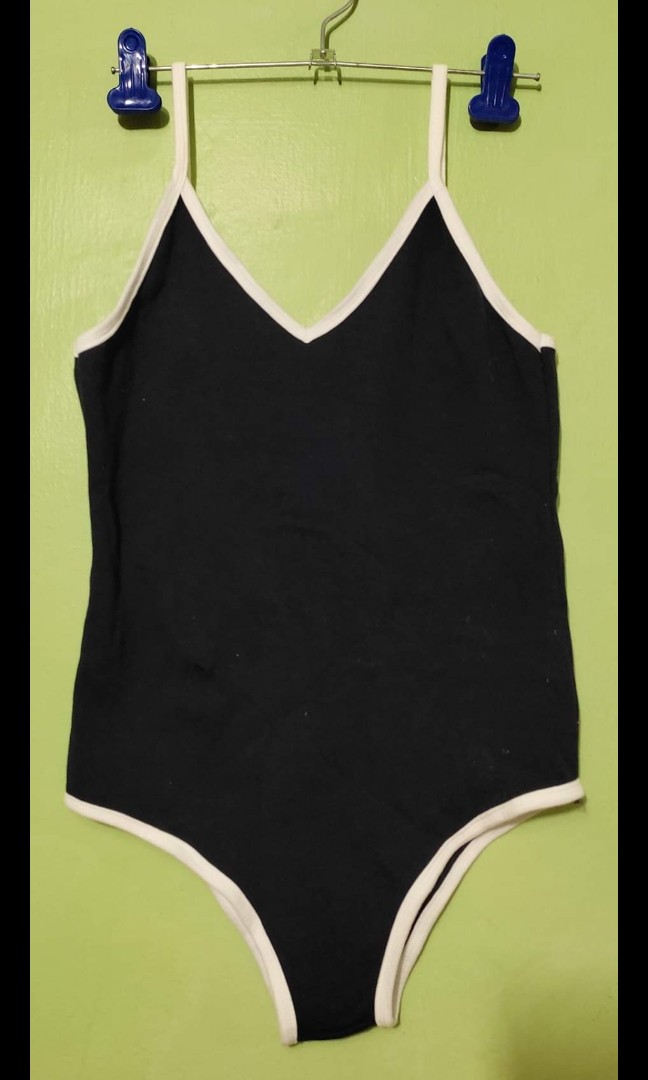 Navy Blue Bodysuit, Women's Fashion, Undergarments & Loungewear on