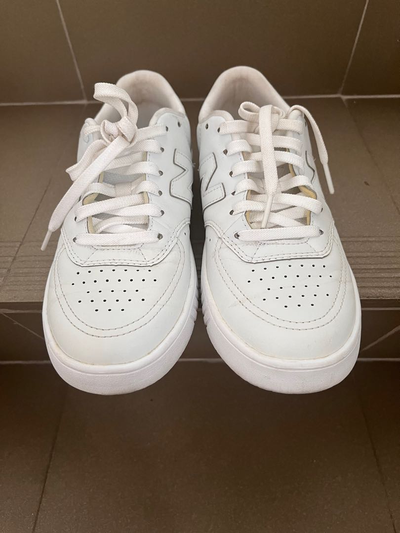 triple white sneakers