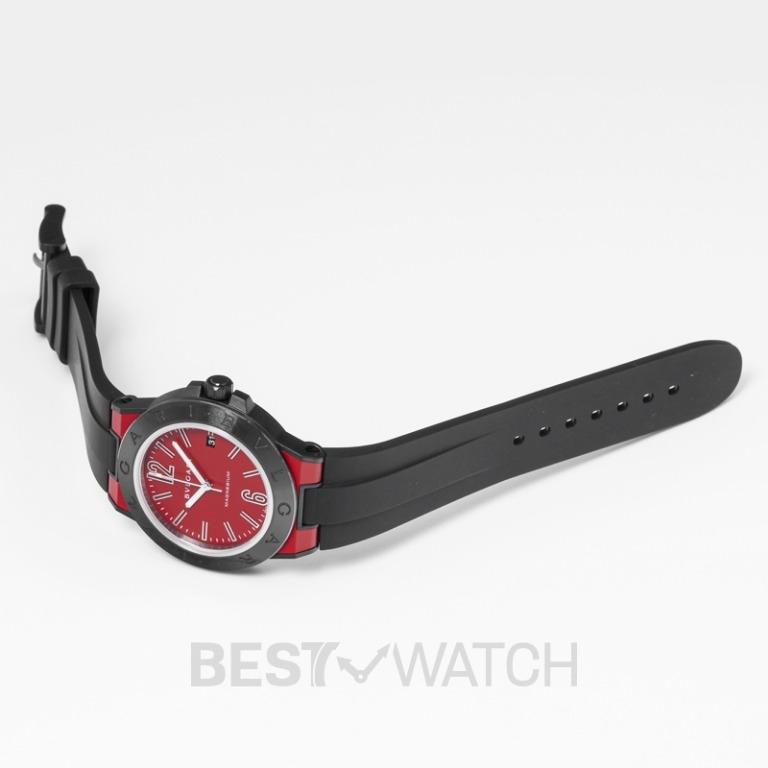 NEW Bvlgari Diagono Automatic Red Dial None Men s Watch 102675